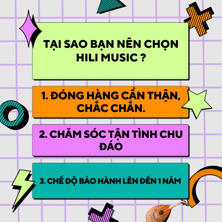 Bộ Móng gảy đàn Tranh hoa, vừa vặn với tay, dễ chơi