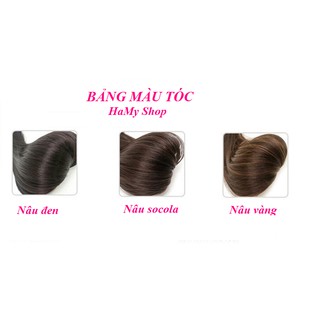 Tóc mái giả dầy mái xéo