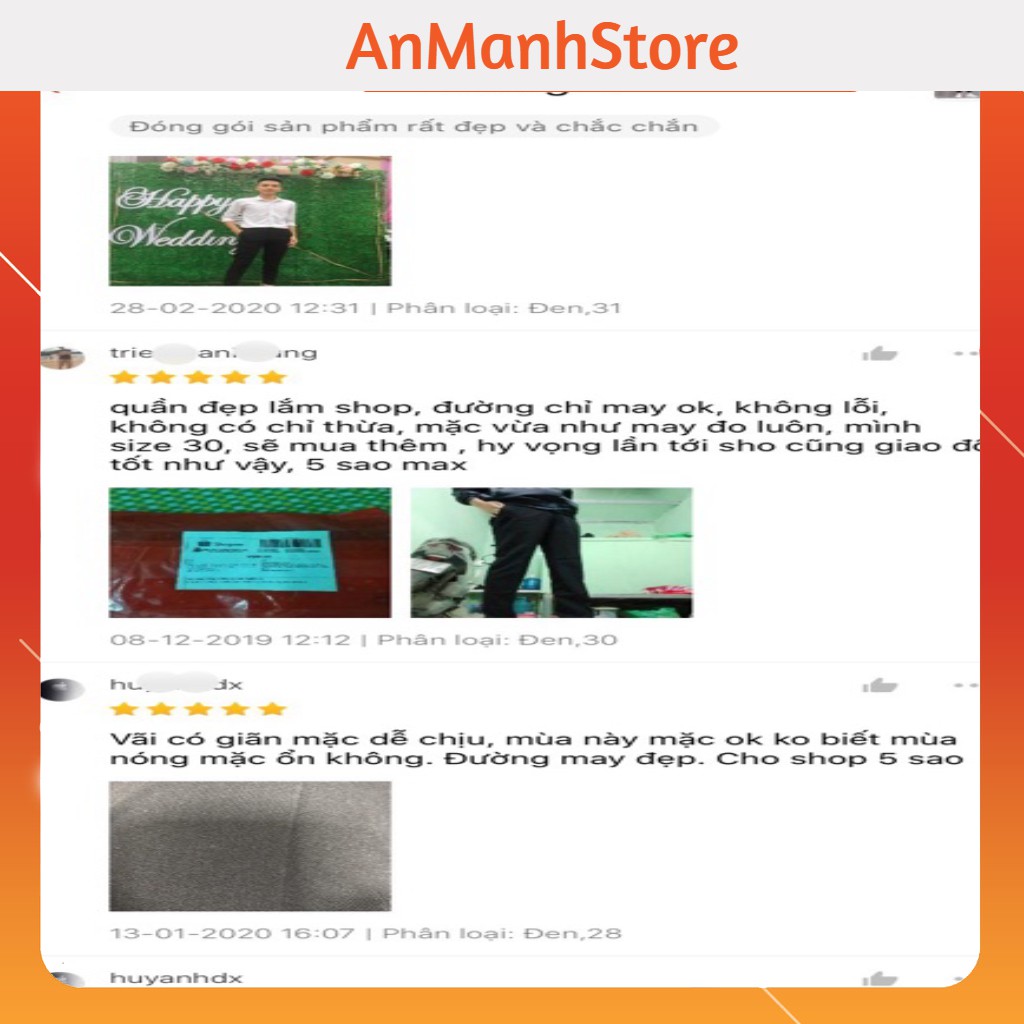 [3 MÀU] Quần tây nam dáng Hàn Quốc chất vải tuyết mưa xịn (quân âu) | BigBuy360 - bigbuy360.vn