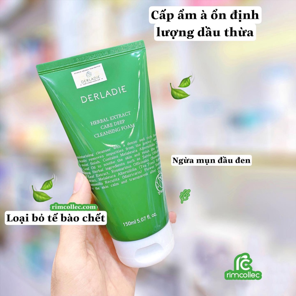 Sữa Rửa Mặt Derladie Tràm Trà Sạch Sâu, Kiềm Dầu 150ml