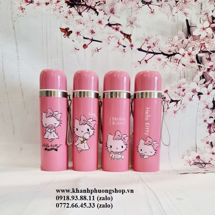Bình giữ nhiệt hello kitty - bình giữ nhiệt helo kity