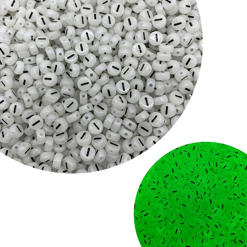 Bộ 100 Hạt Xâu Làm Trang Sức Hình 26 Chữ Cái Phát Quang 4*7mm A-Z