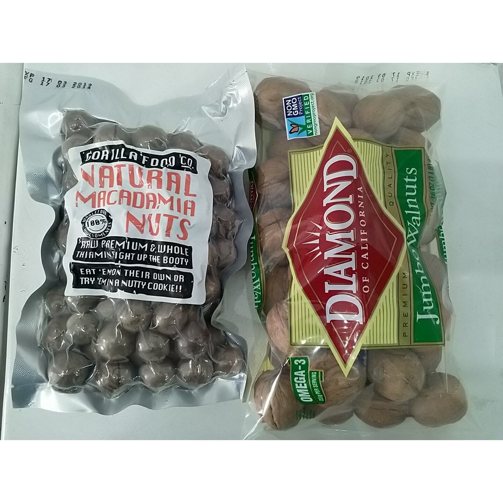 Combo 1 Mắc Ca Mỹ - 1 Óc Chó Mỹ (loại đặc biệt)