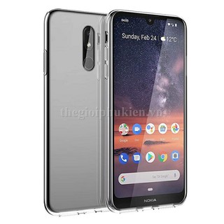 Ốp lưng silicon dẻo trong suốt Nokia 3, Nokia 3.1 2018, Nokia 3.1 Plus, Nokia 3.2