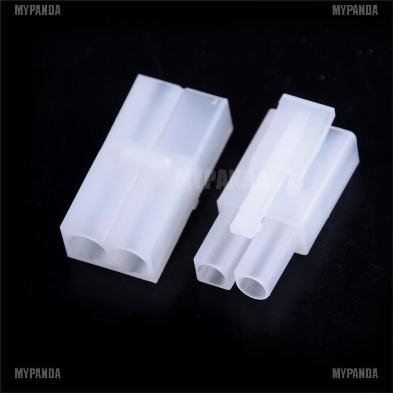 MYPANDA 10 Pair Big White Tamiya connector plug RC car/airsoft LiPo/NiMh Battery/ESC