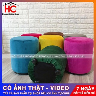 Ghế Đôn Tròn Ngồi Trang Điểm ⚡ 𝐂𝐔̛̣𝐂 𝐗𝐈𝐍𝐇 ⚡ Ghế Đôn Sofa Ngồi Cực Êm ( cao 40cm, đường kính 30cm)