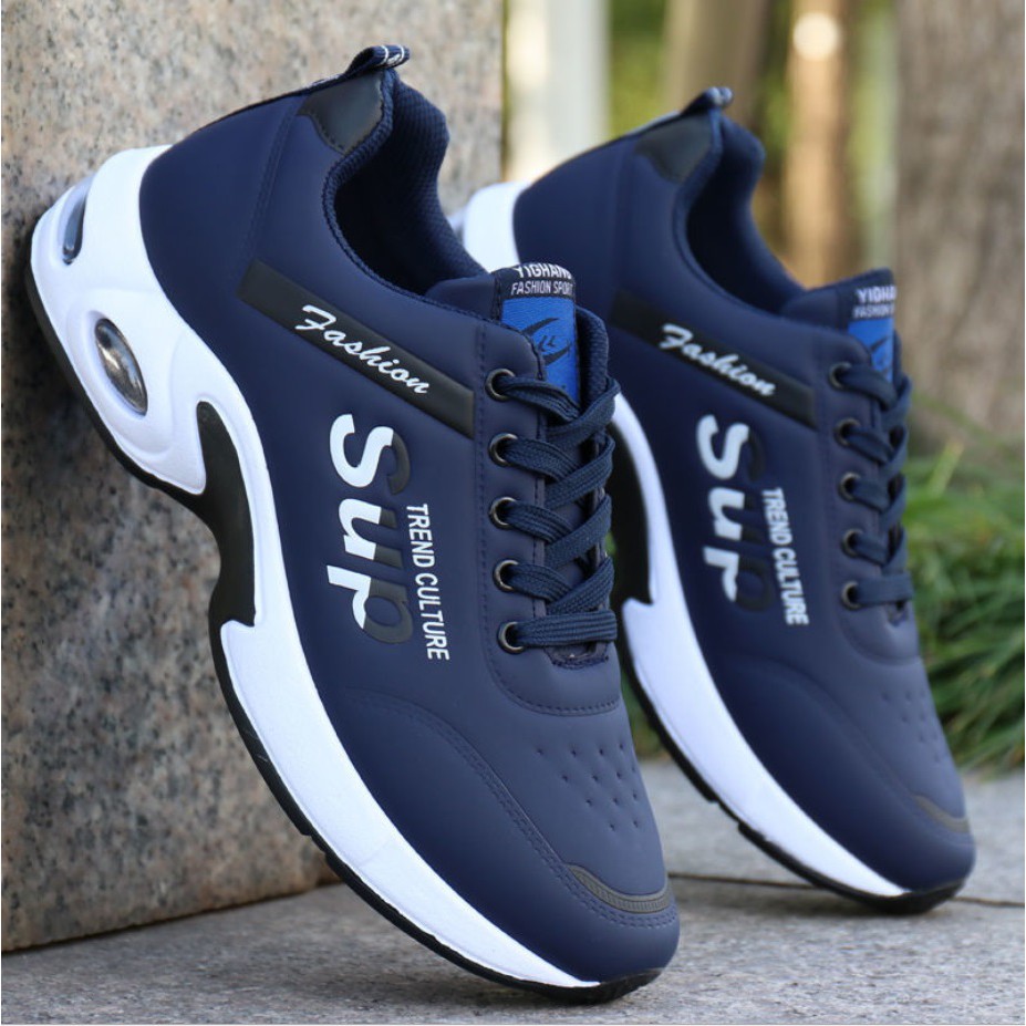 Giày Thể Thao Nam Sport Phong Cách Hàn Quốc, Tăng Chiều Cao Tự Nhiên 3.5cm - Màu Xanh Dương TH206