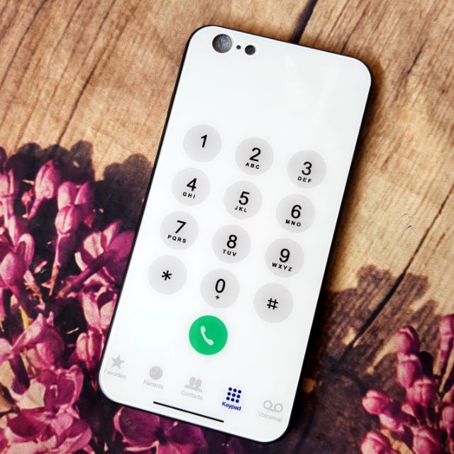 Ốp lưng iPhone 6 Plus / 6s Plus viền dẻo lưng kính giả bàn phím