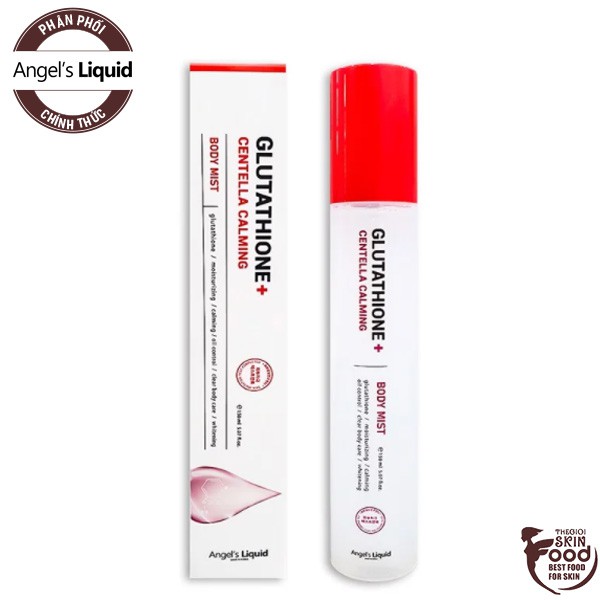 Xịt Giảm Mụn Lưng Giảm Thâm Sau Mụn Angel's Liquid Glutathione+ Centella Calming Body Mist 150ml | BigBuy360 - bigbuy360.vn