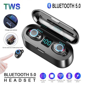 Tai nghe true wireless AMOI F9 | bản QUỐC TẾ | nút cảm ứng | Bluetooth 5.0 | Pin 280 giờ | sạc dự phòng 2019