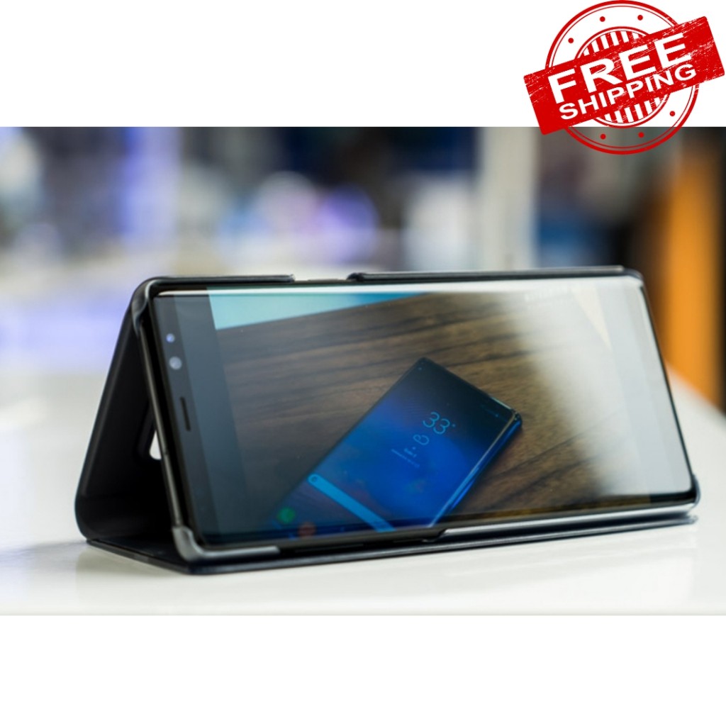 Bao da Note 10 Plus Note 9 Note 8 Note 20 Ultra - Bao da tráng gương dáng gập 2 mặt | BigBuy360 - bigbuy360.vn