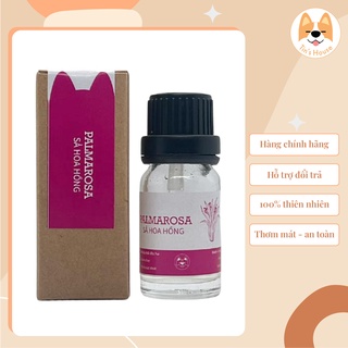 Tinh dầu thiên nhiên hương sả hoa hồng thư giãn 10ml - Lọ thủy tinh tinh dầu thơm phòng - Tin’s House