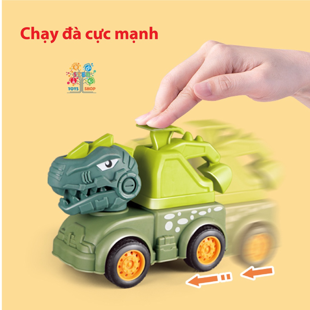 [ẢNH THẬT] - Xe Ô tô Đồ Chơi Khủng Long Chạy Đà Nhiều Mẫu Mã Vui Nhộn Cho Bé