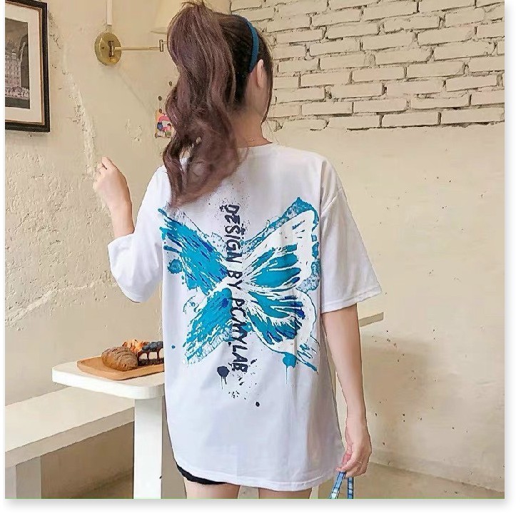 Áo Thun Nữ Form Rộng In Hình Bướm Cực Kute