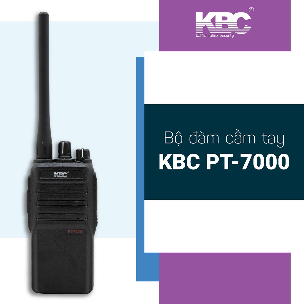 Bộ đàm cầm tay KBC PT7000 UHF - Maitel