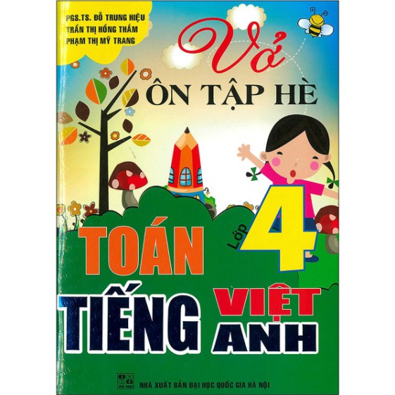 Sách - Vở Ôn Tập Hè Toán - Tiếng Việt - Tiếng Anh Lớp 4
