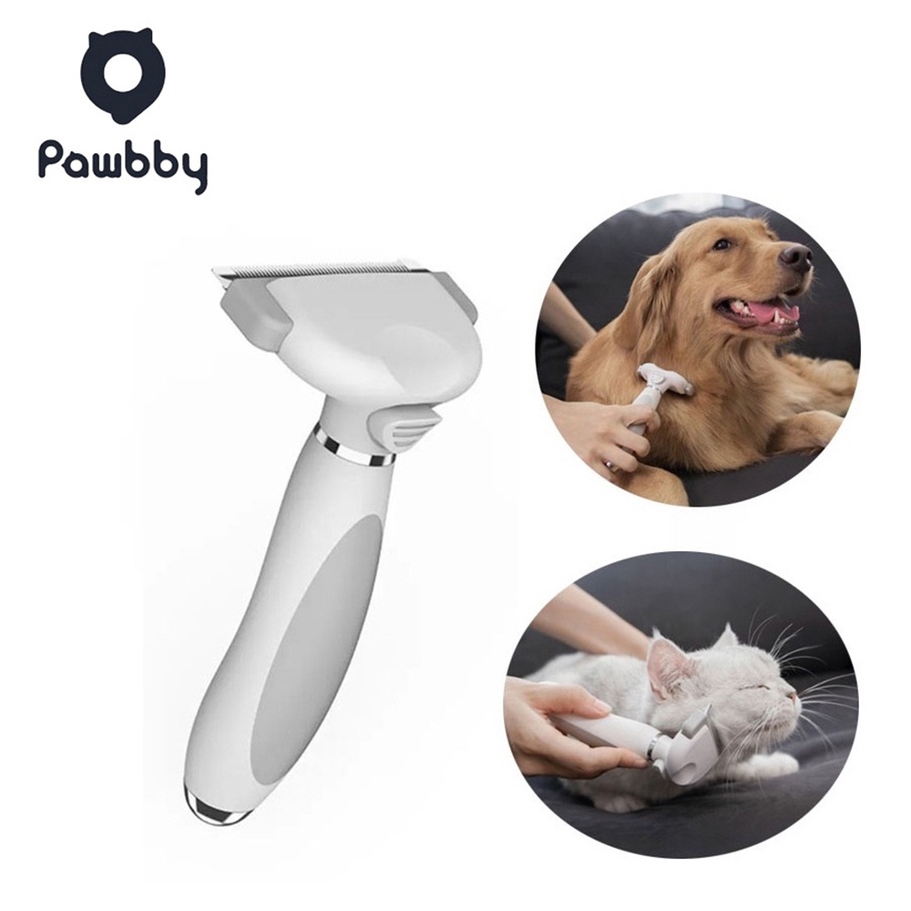 Lược chải lông chó mèo cầm tay có nút ấn, lược lấy lông chó mèo gỡ rối hiệu quả mẫu mới 2022