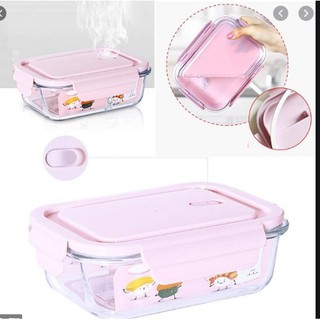 Hộp thủy tinh đựng thực phẩm , thức ăn ,cơm văn phòng có nắp đậy loại 680ml