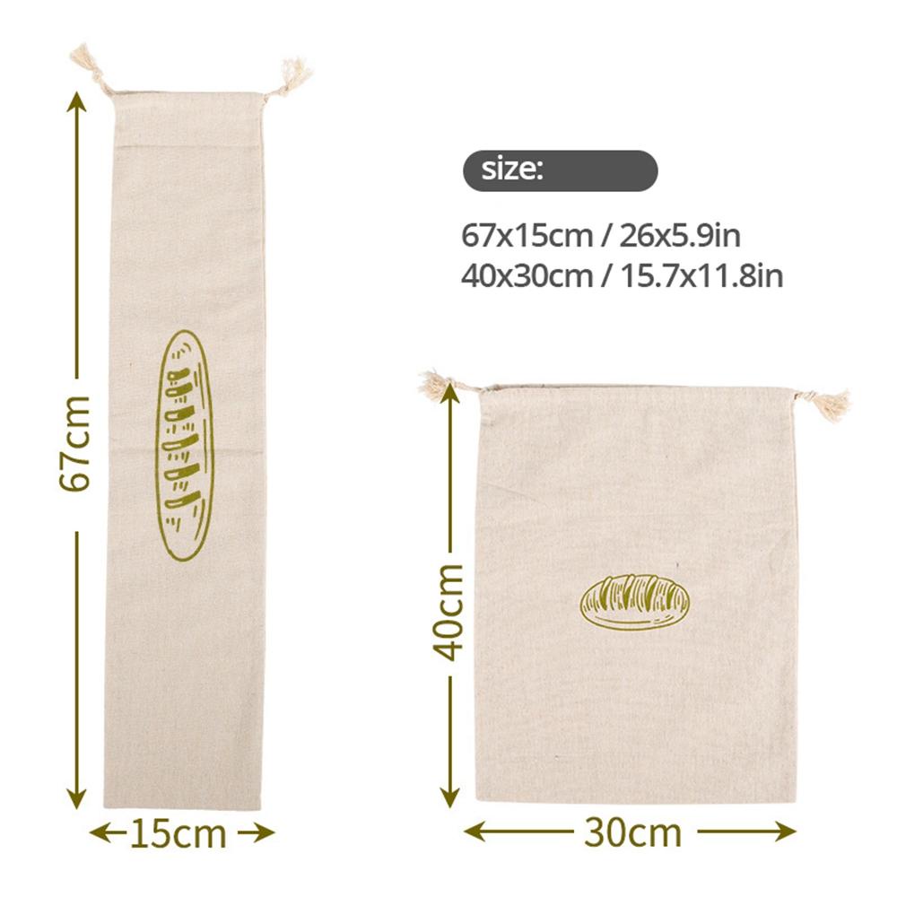 Túi Đựng Bánh Mì Bằng Vải Lanh Thân Thiện Với Môi Trường