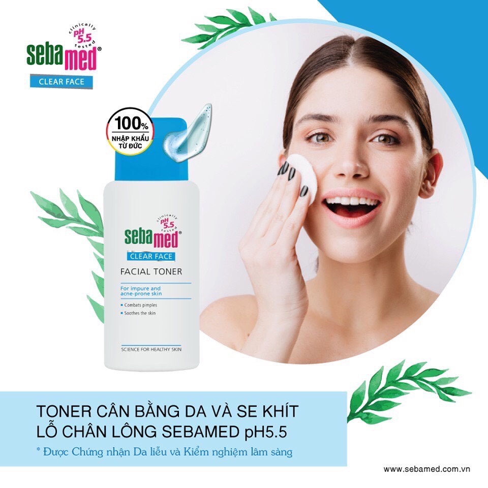 [Chính Hãng] Toner nước hoa hồng se khít lỗ chân lông, cân bằng da Sebamed pH5.5 150ML | BigBuy360 - bigbuy360.vn