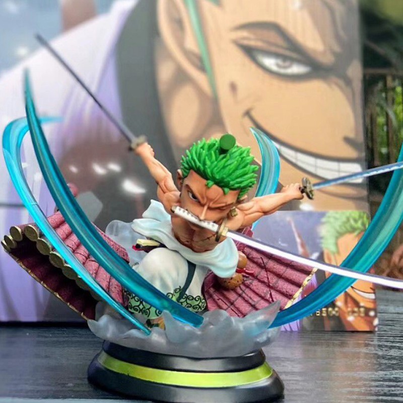 [Ảnh thật] Mô hình Zoro chibi đang combat 10 cm - one piece