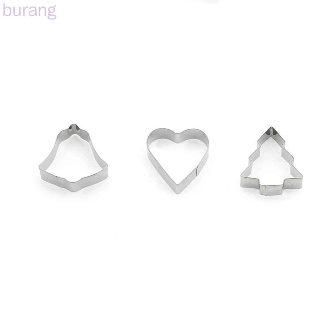 Set 10 khuôn cắt bánh làm từ thép không gỉ chủ đề giáng sinh dễ thương