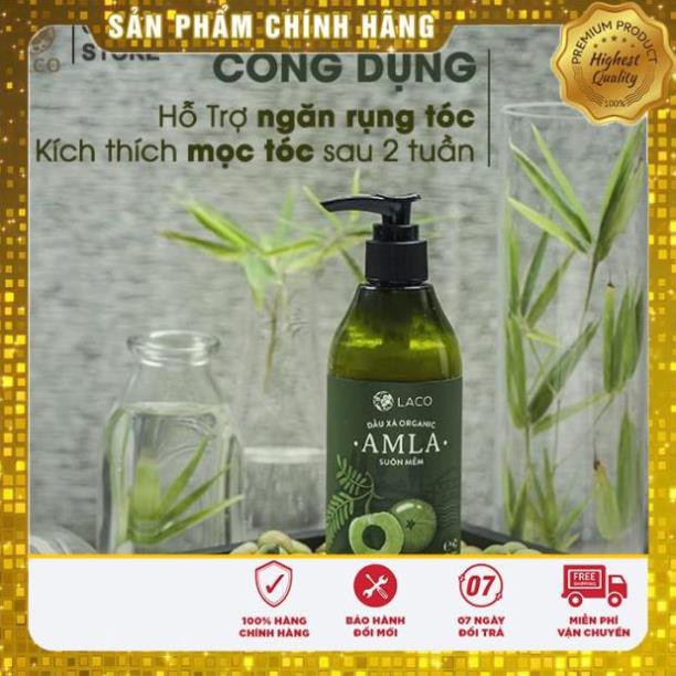 Dầu Xả Siêu Mềm Mượt, Ngăn Rụng Tóc Và Kích Thích Mọc Tóc Laco Organic Amla 300ml - LAVAHA SHOP MỸ PHẨM THIÊN NHIÊN LACO