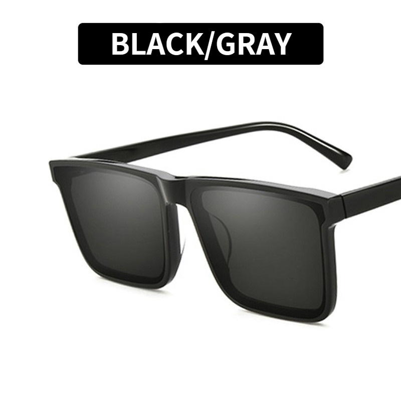 Kính mát gọng vuông chống tia UV thiết kế đơn giản thời trang dành cho nam