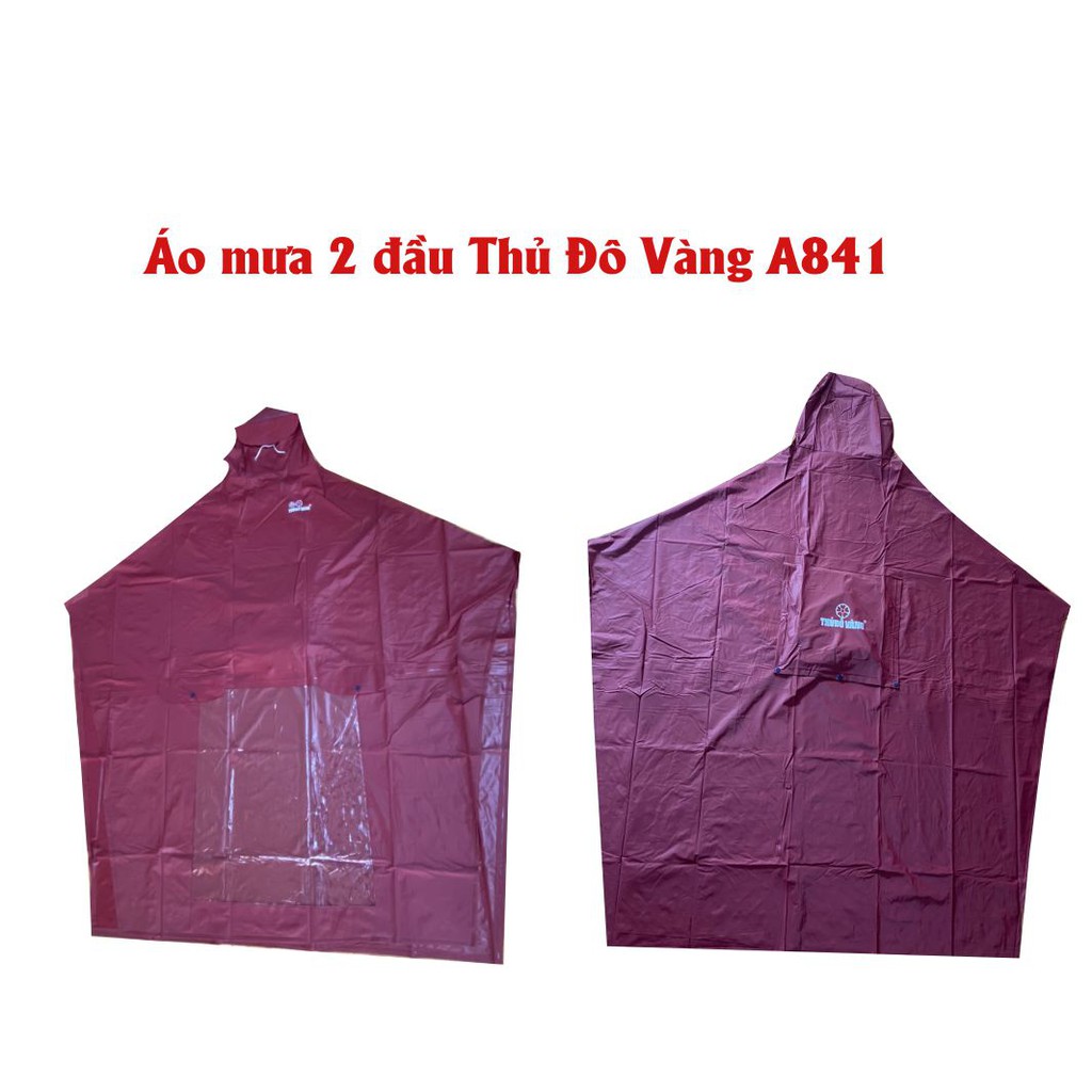 Áo mưa 2 đầu cao cấp chính hãng Thủ Đô Vàng A841