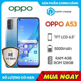 Điện thoại Oppo A53 (2020) Bộ nhớ trong 128GB| Hàng chính hãng, mới 100%, Nguyên Seal | Bảo hành 12 tháng trên toàn quốc