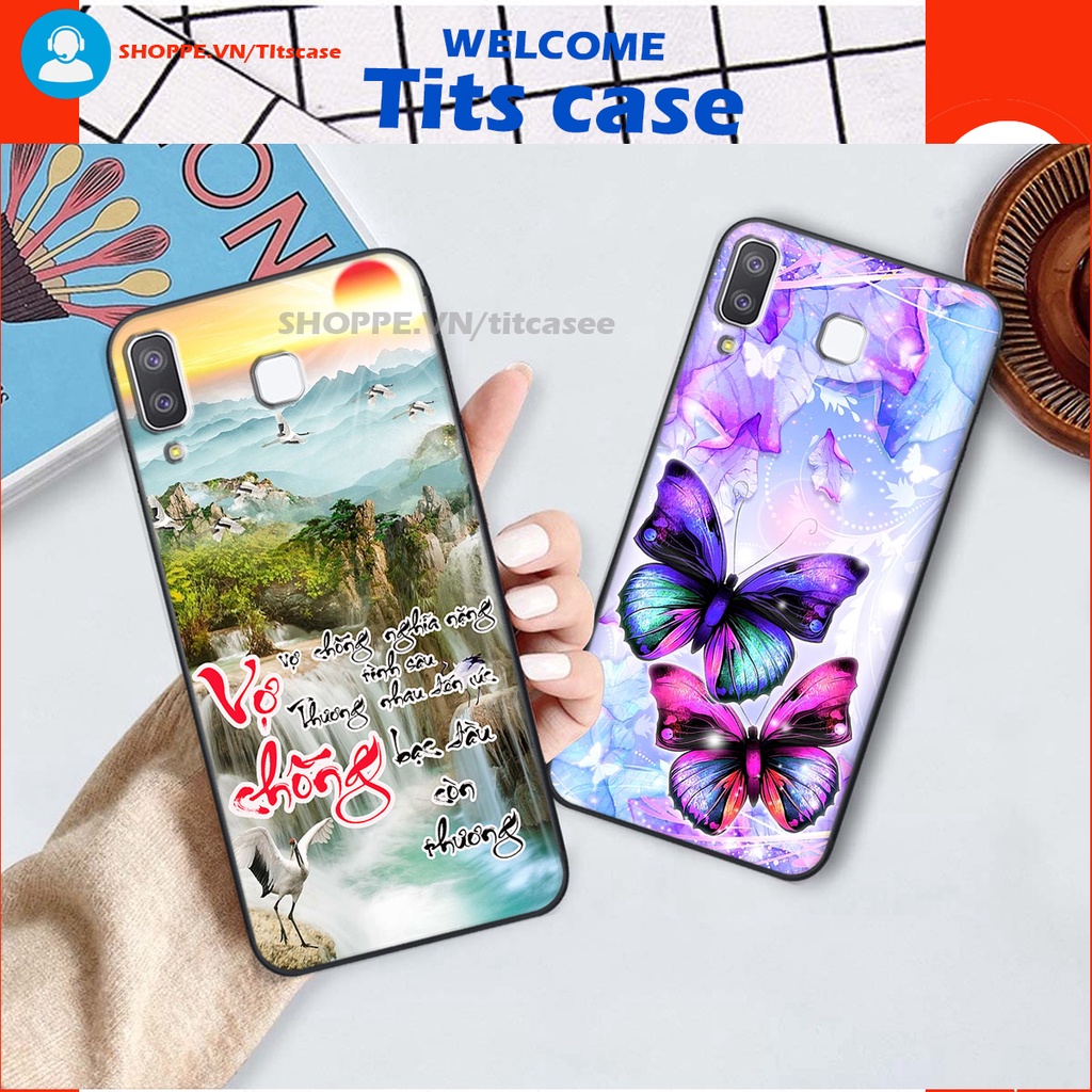 Ốp lưng Samsung Galaxy A8 STAR in hình thiên nga,hoa may mắn, đặc sắc ĐỘC - LẠ - BỀN