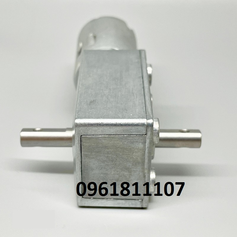Motor giảm tốc 370 2 đầu trục 6mm D6