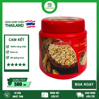Ủ tóc lúa mạch Thái Lan CAREBEAU kem ủ cho tóc hư tổn chẻ ngọn - hũ 500ml - Hair treament