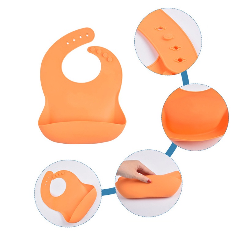 Yếm Ăn Bằng Silicone Chống Thấm Nước Cho Bé