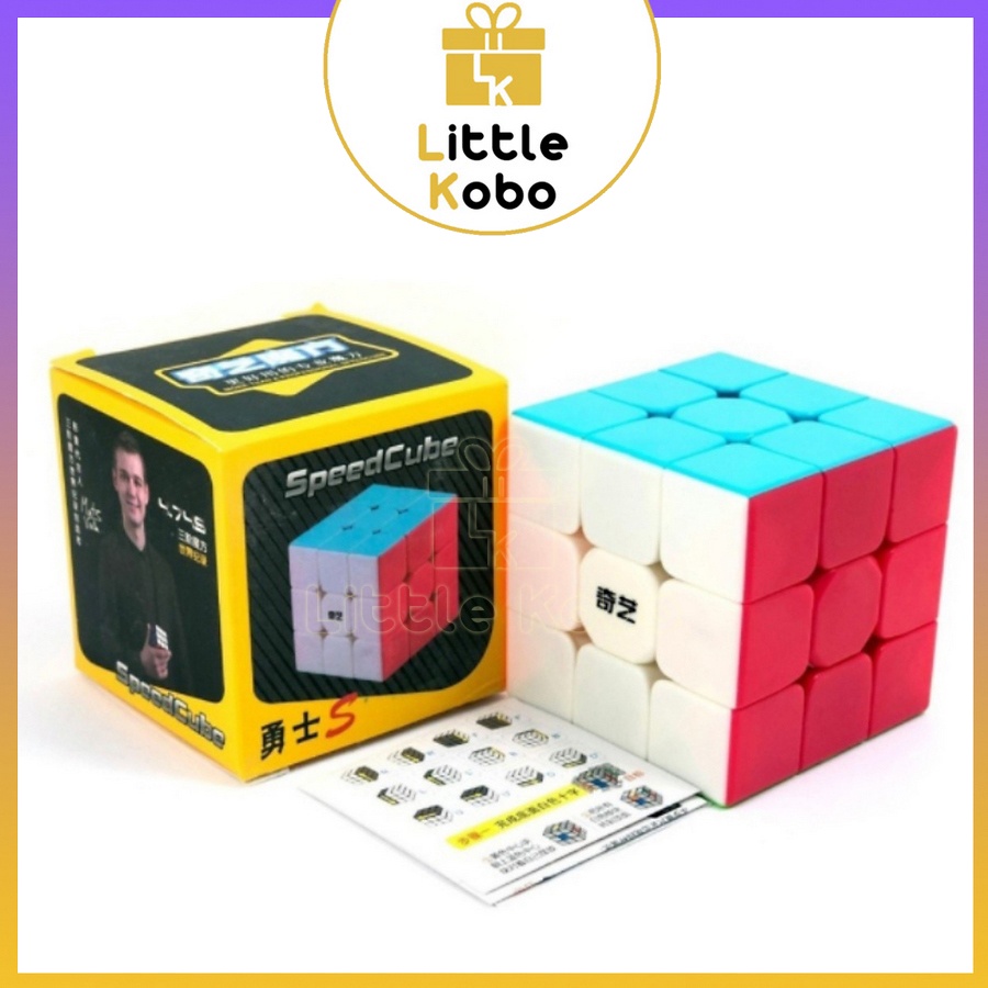 Rubik 3x3 QiYi Warrior S Rubic 3 Tầng Không Viền Stickerless Đồ Chơi Thông Minh