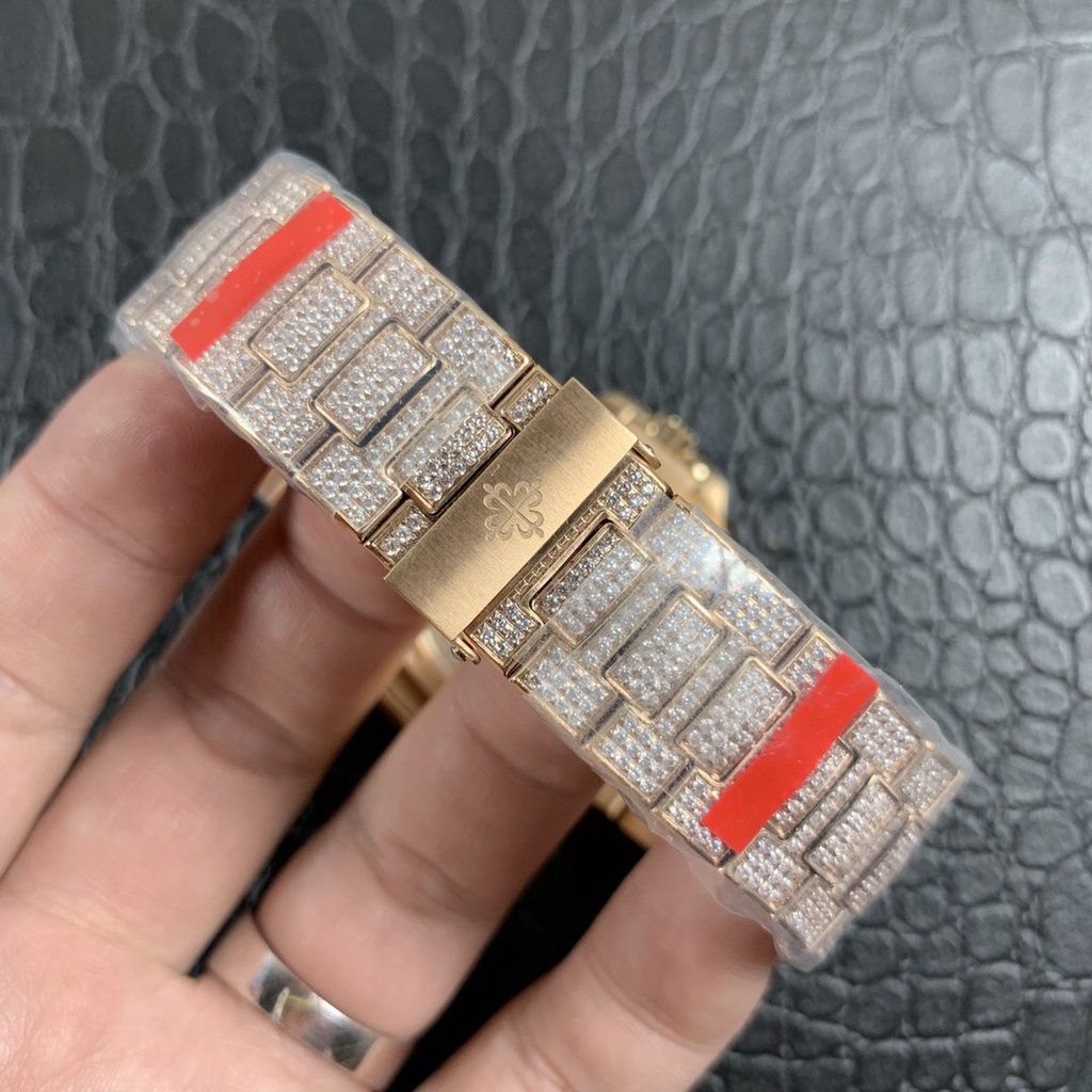 Đồng hồ Nam Patek Philippe full đá sw siêu đẹp, bản nâng cấp có kèm trang bị chống xước | BigBuy360 - bigbuy360.vn