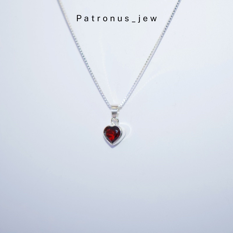 Dây Chuyền Đá Garnet Tim DCGT22A Patronus