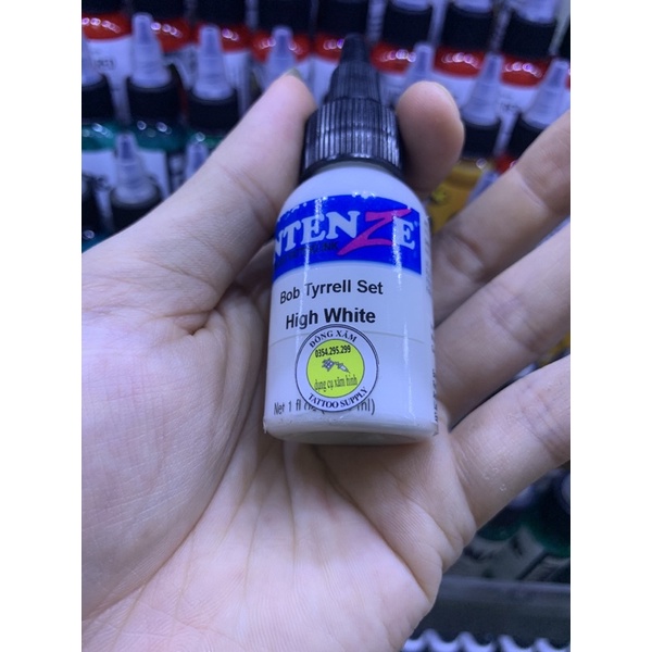 Mực xăm hình siêu trắng hight white inteze