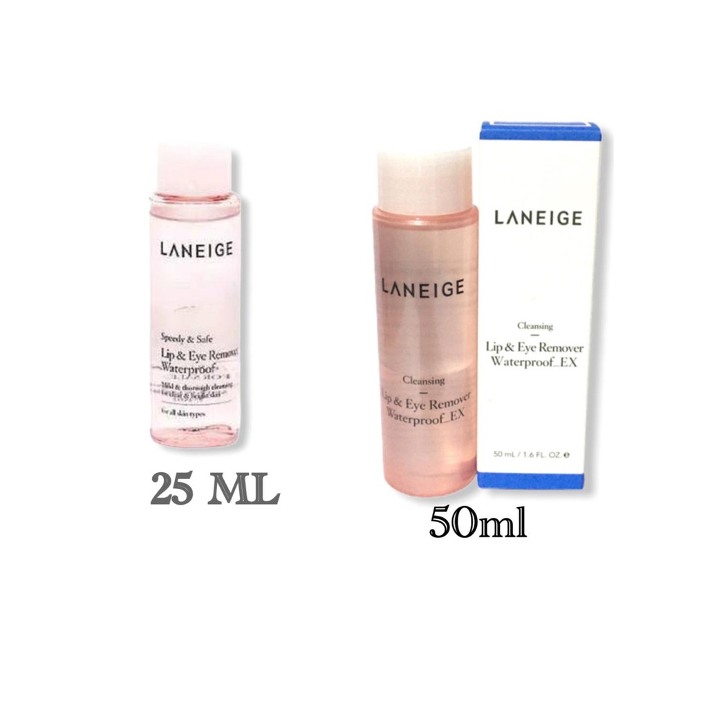 (hàng Mới Về) Dung Dịch Tẩy Trang Laneige Chống Thấm Nước 25ml / 50ml