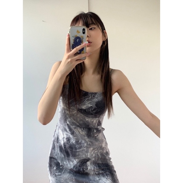 Váy dài nữ cá tính loang vải thoáng mát