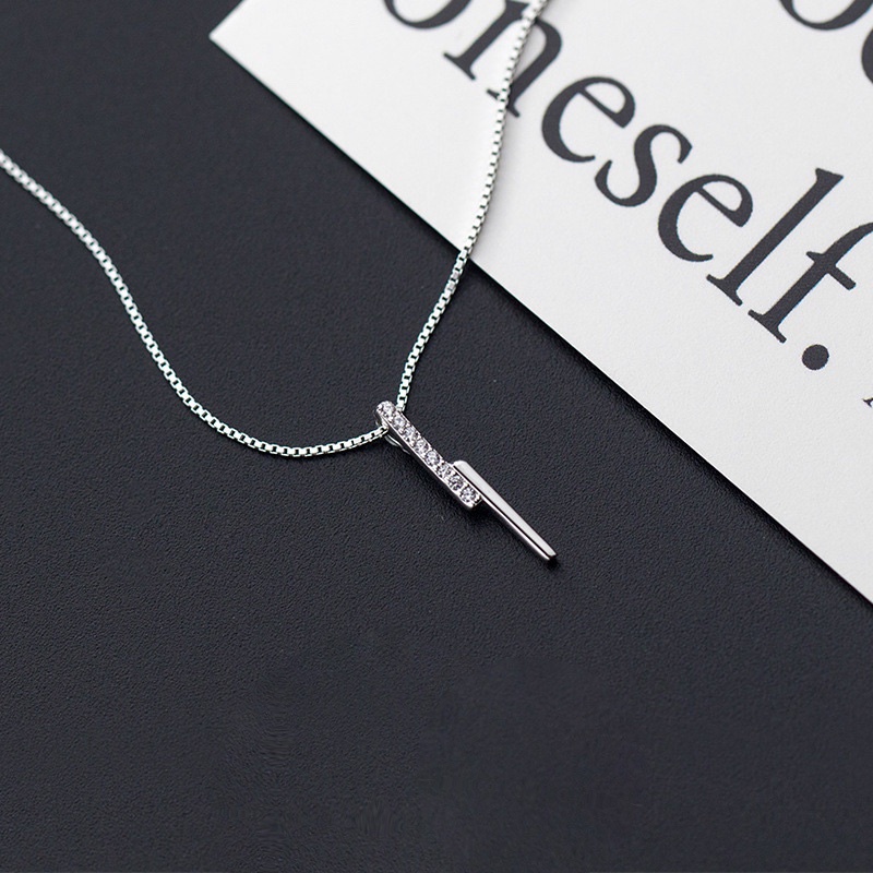 Dây chuyền bạc nữ tia sét đính đá DUYSON SILVER, vòng cổ nữ bạc 925 cá tính DUYSON SILVER [DCKX21]