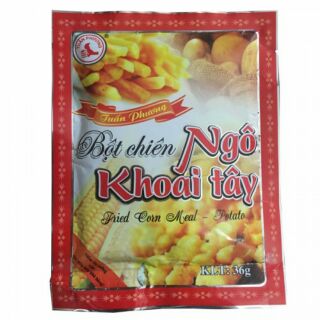 Combo 2 gói Bột chiên ngô, khoai Túân Phương gói 36g HSD 2021
