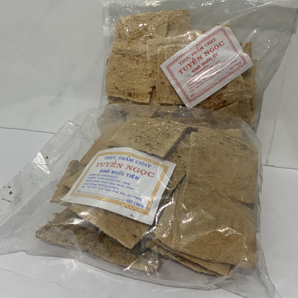 Khô cá đuối chay Khô sườn non chay vị ớt 500g | BigBuy360 - bigbuy360.vn