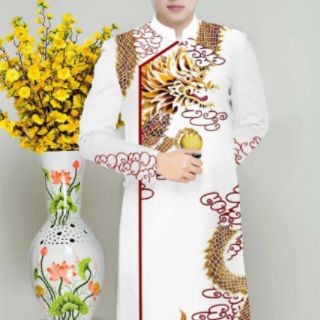 Combo áo dài bé trai và bố