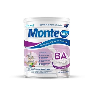 [Kèm quà tặng] Sữa bột mát Monte PEDIA dành cho trẻ nóng trong, biếng ăn, suy dinh dưỡng, thấp còi 850g.