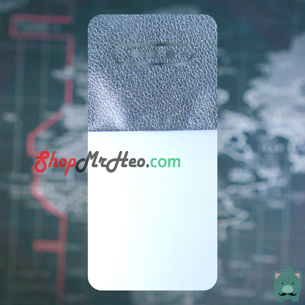 Skin Dán Mặt Sau Lưng Vân 3D BlackShark 3 - Black Shark 3 Pro - Blackshark 4 - BS 4 Pro - Carbon, Hình Hộp, Nhám, Vân Da