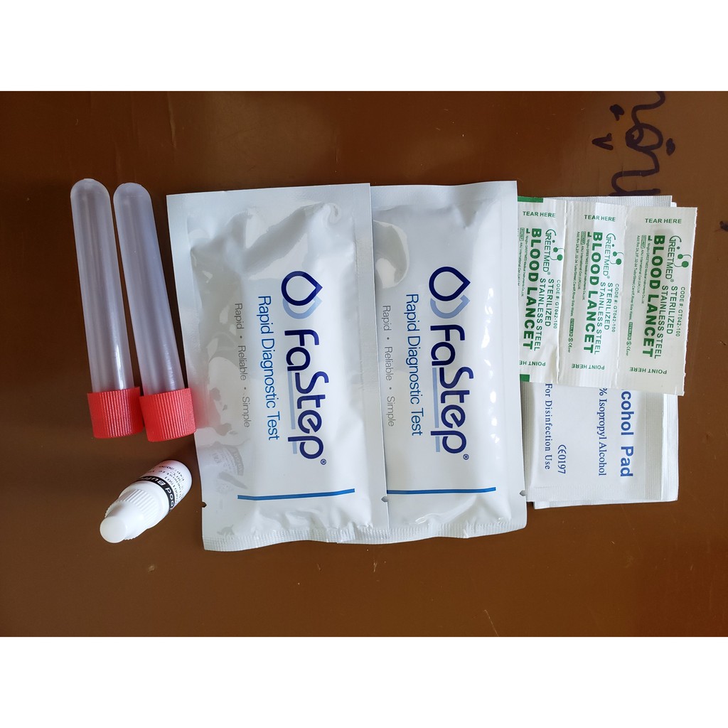 Bộ 2 que test nhanh HIV tại nhà FASTEP HIV 1/2 1 kit chính xác 99,95%