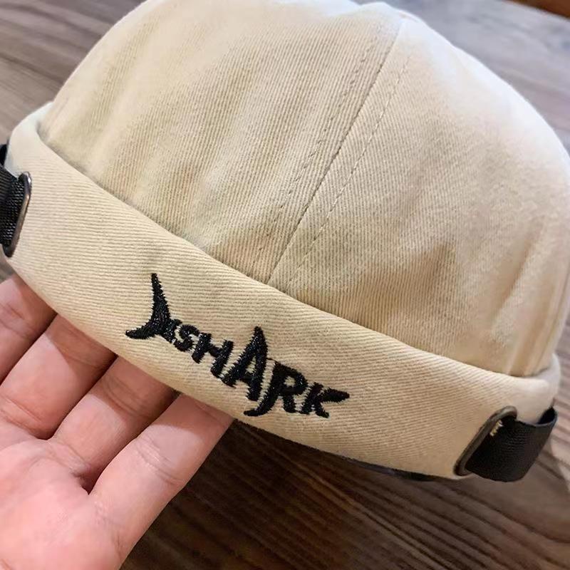 Nón lưỡi trai THE CAPAL không vành thêu chữ phong cách retro mũ beanie nữ