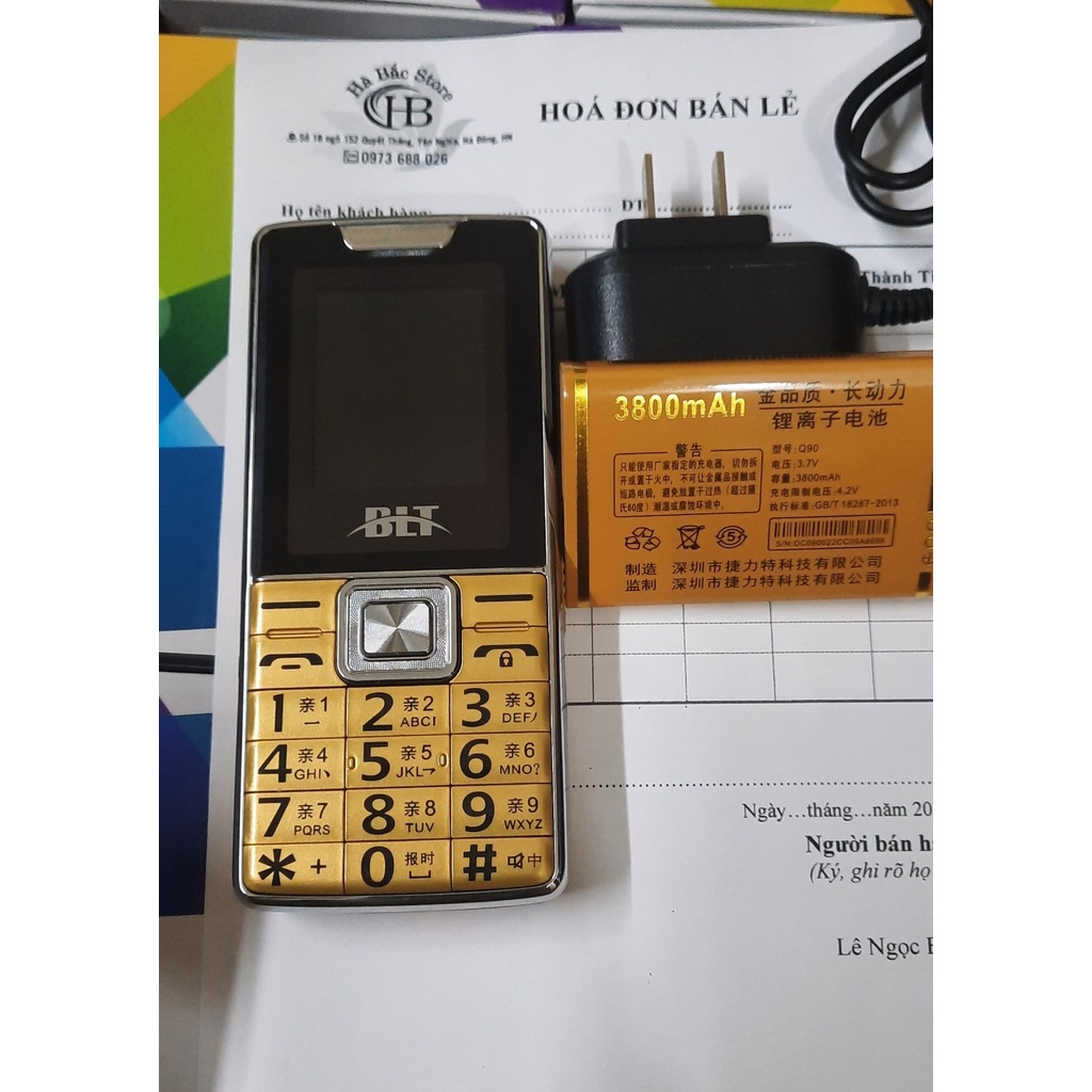New FullBox- Điện Thoại Người Già T300 Pin Trâu Loa To Sóng Khỏe, Bh 12 Tháng