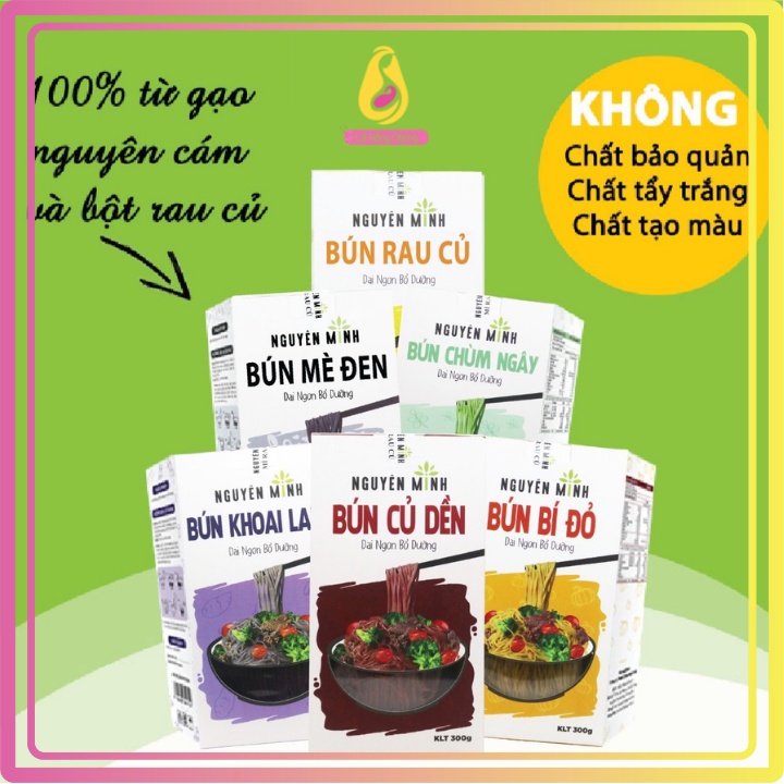 Mì Rau Củ Nguyên Minh 300gr, Dinh Dưỡng, Nhiều Vitamin Khoáng Chất, Không Hóa Chất